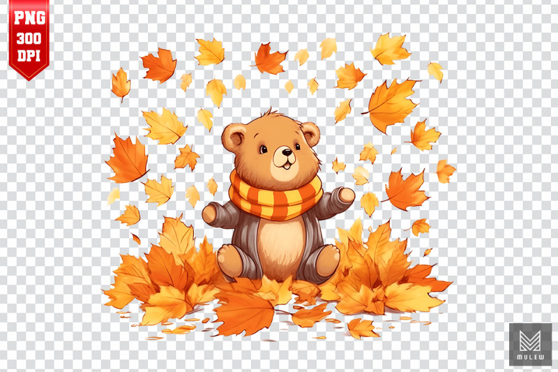 watercolor-cute-bear-autumn-clipart