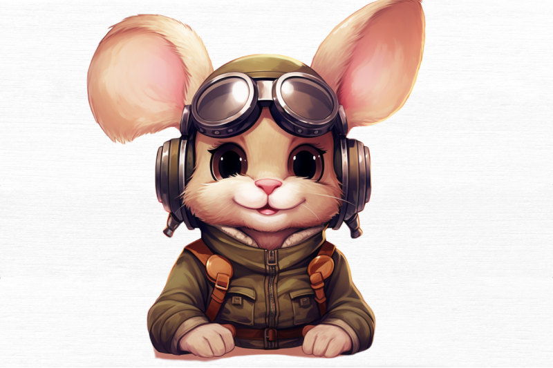 pilot-bunny-cute-clipart