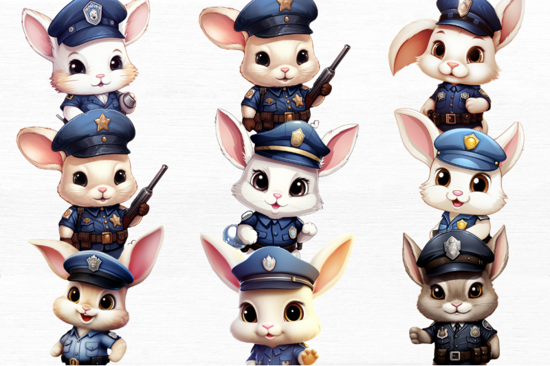 police-bunny-cute-clipart