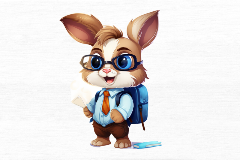 student-bunny-cute-clipart