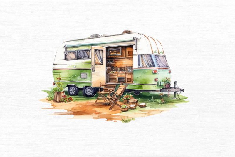 summer-camping-watercolor-clipart