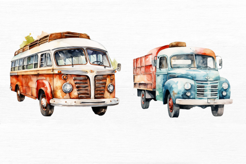 vehicle-watercolor-clipart