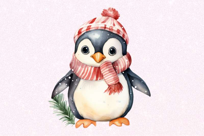 watercolor-christmas-penguin-clipart