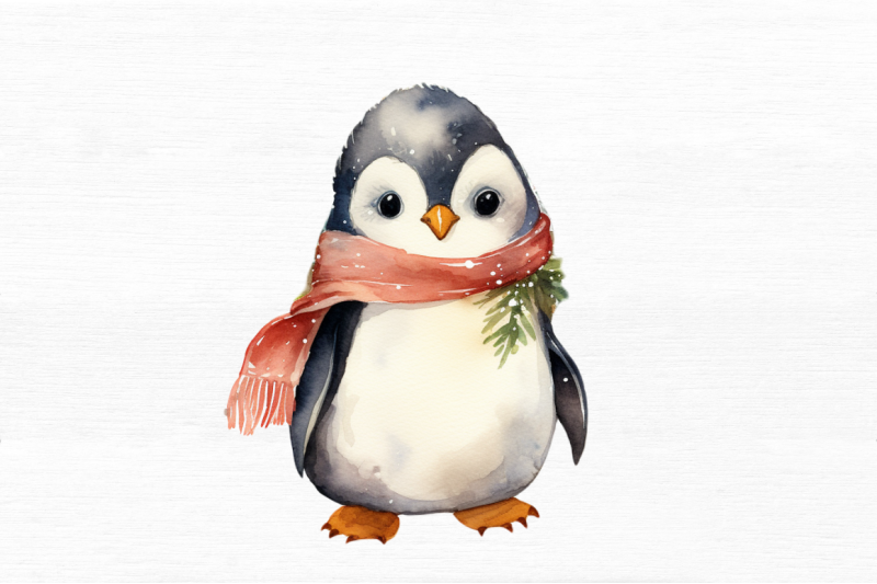 watercolor-christmas-penguin-clipart