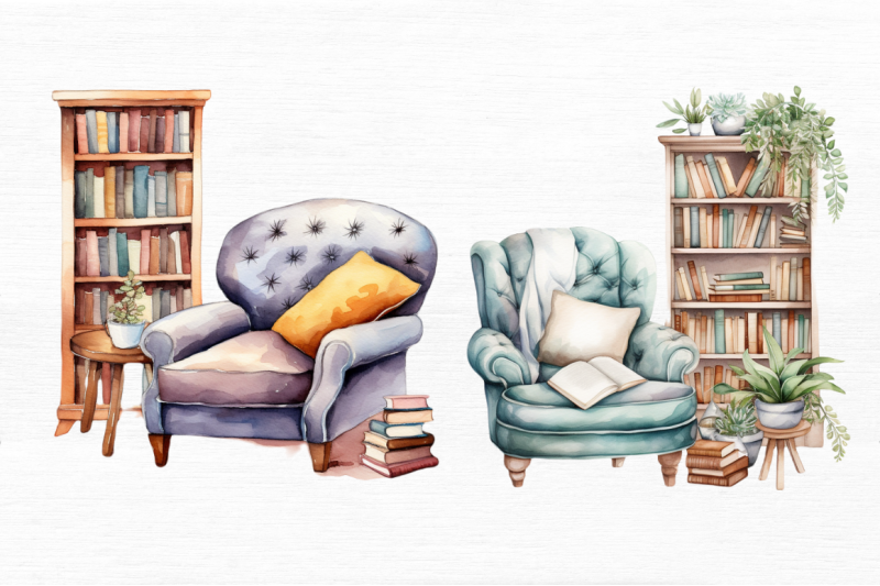 watercolour-bookworm-cozy-reading