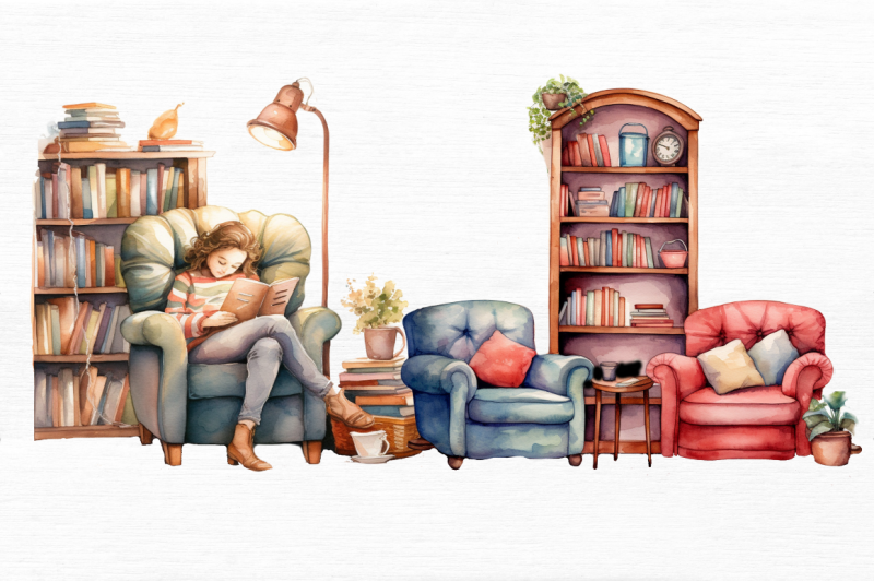 watercolour-bookworm-cozy-reading