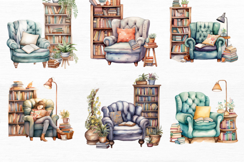 watercolour-bookworm-cozy-reading