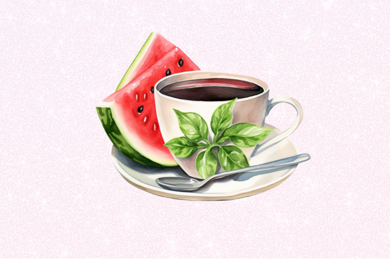 watermelon-coffee-cup-watercolor-clipart