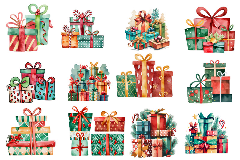 christmas-gift-box-watercolor-clipart