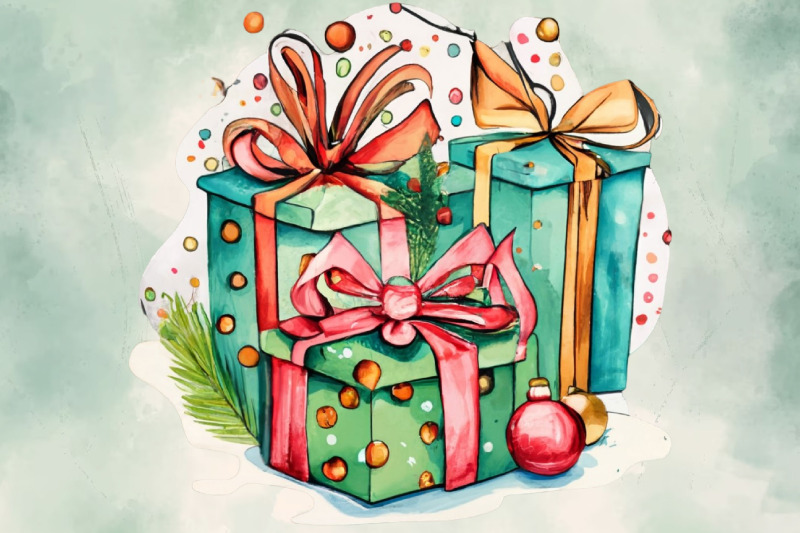 christmas-gift-box-watercolor-clipart