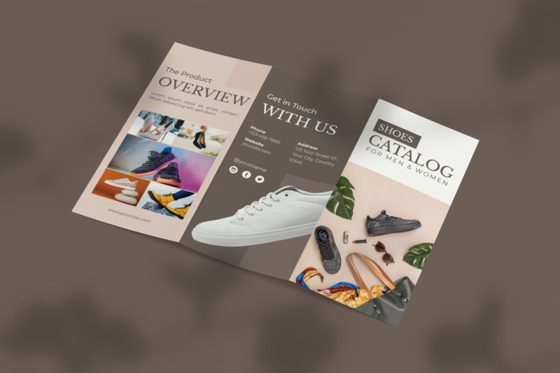 shoes-catalog-trifold-brochure