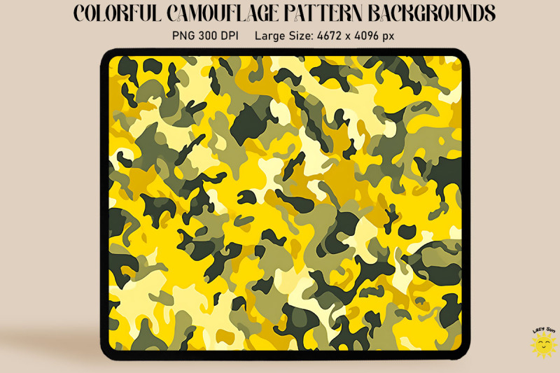 yellow-camouflage-patterns-background