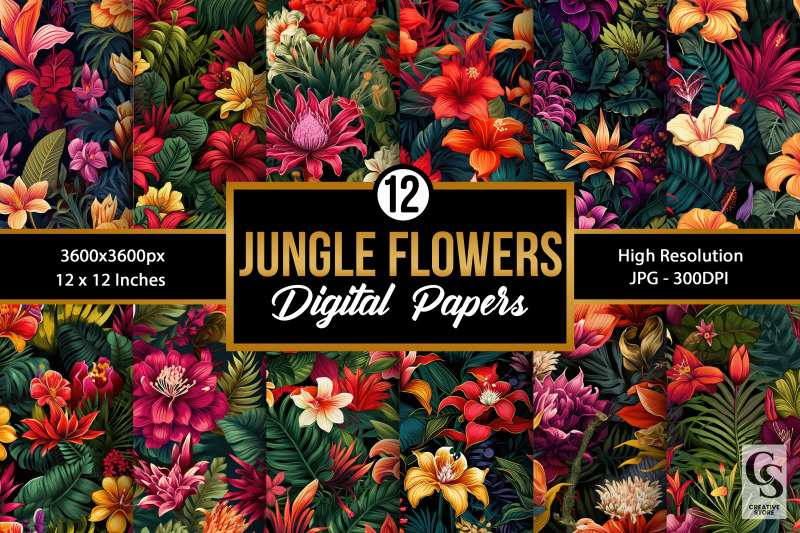 tropical-jungle-flowers-pattern-digital-papers