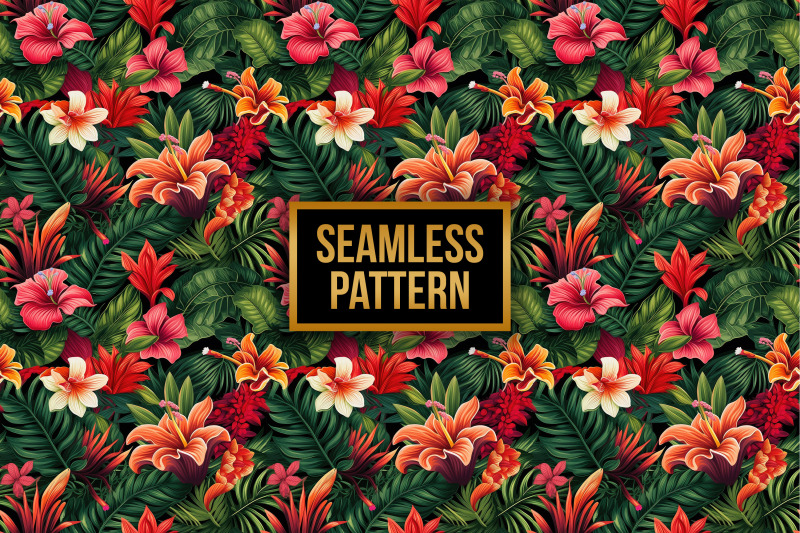 tropical-jungle-flowers-pattern-digital-papers