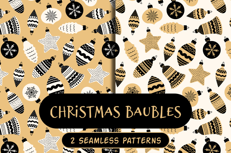 golden-christmas-baubles-seamless-patterns-amp-digital-papers