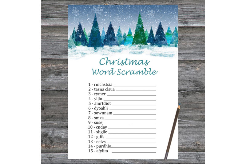 winter-forest-christmas-card-christmas-word-scramble-game-printable
