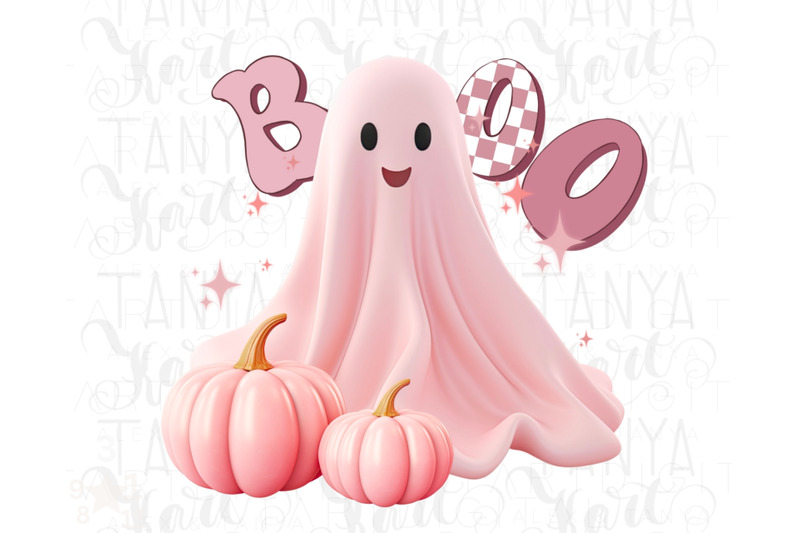 cute-funny-pink-halloween-ghost-png-design