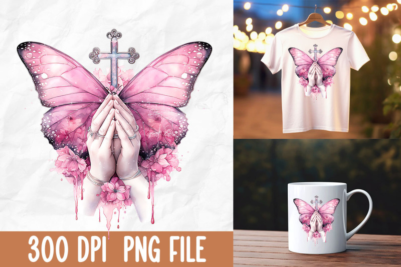 breast-cancer-pink-butterfly-cross-pray