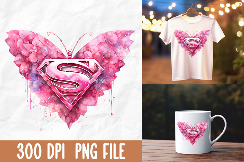 breast-cancer-pink-superhero-butterfly