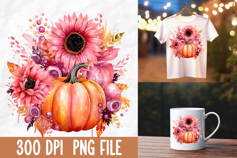 breast-cancer-pink-sunflower-pumpkin