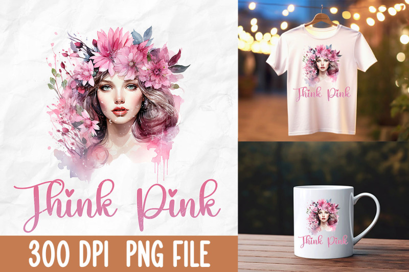 think-pink-girl-butterfly-sunflower