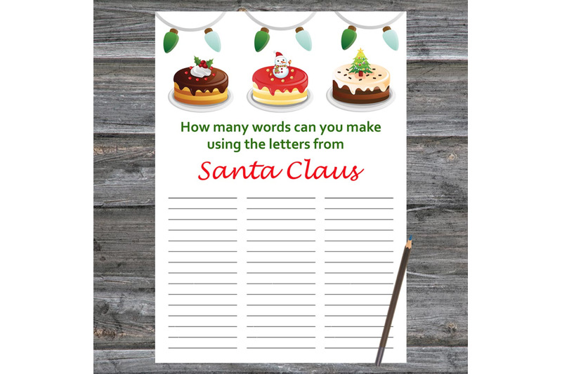 cake-christmas-card-how-many-words-can-you-make-from-santa-claus