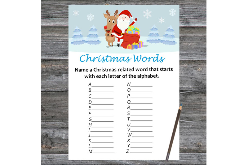 santa-and-reindeer-christmas-card-christmas-word-a-z-game-printable
