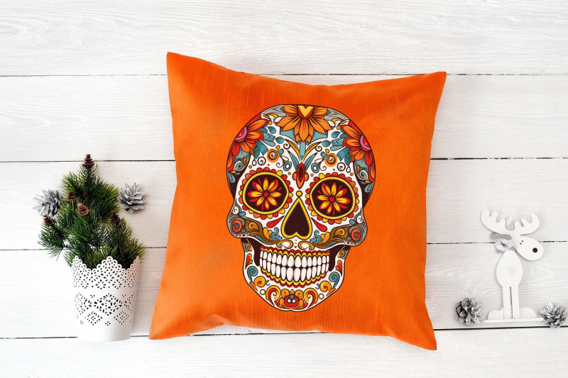 dia-de-los-muertos-sugar-skulls-clipart