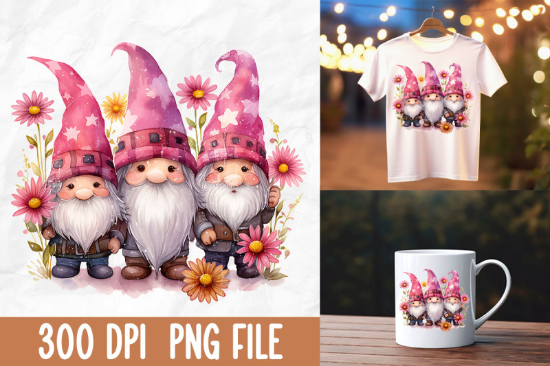 breast-cancer-awareness-gnome-flower