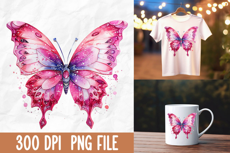 breast-cancer-glitter-pink-butterfly