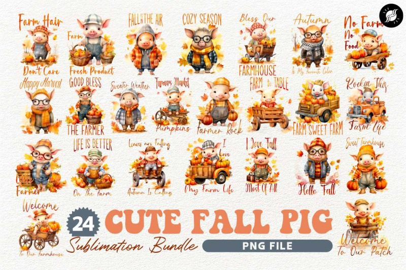 cute-fall-pig-sublimation-designs-pumpkins-farm-png-bundle
