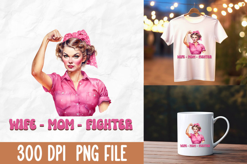 wife-mom-breast-cancer-fighter-pink