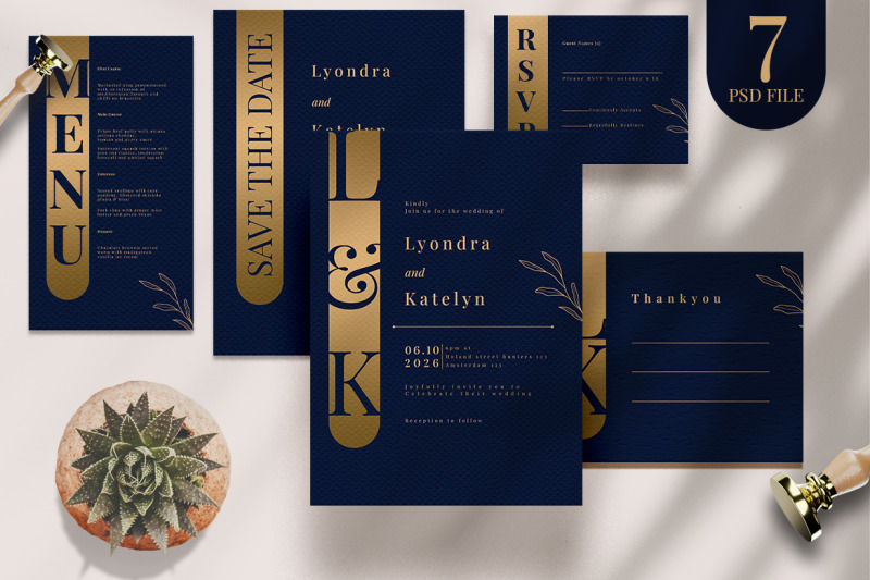 luxury-wedding-invitation-set