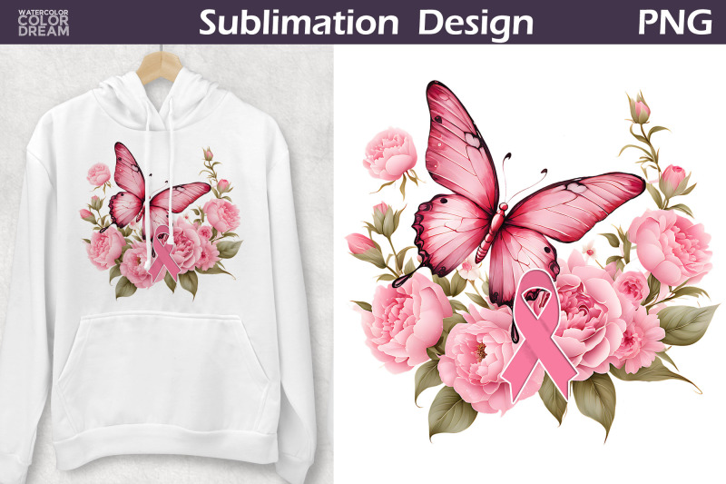 pink-ribbon-butterfly-flowers-sublimation-breast-cancer-nbsp