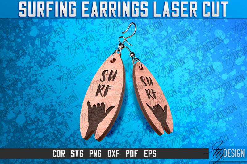 surfing-earrings-laser-cut-svg-accessories-laser-cut-svg-design