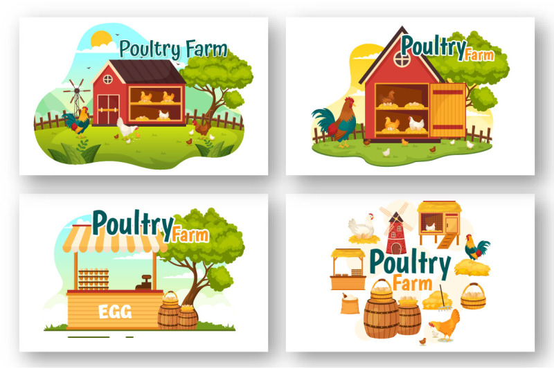 13-poultry-farm-vector-illustration