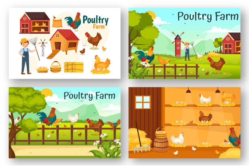 13-poultry-farm-vector-illustration