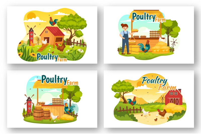 13-poultry-farm-vector-illustration