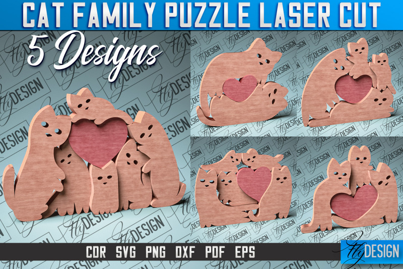 family-puzzle-laser-cut-svg-baby-animals-puzzle-svg-cnc-files