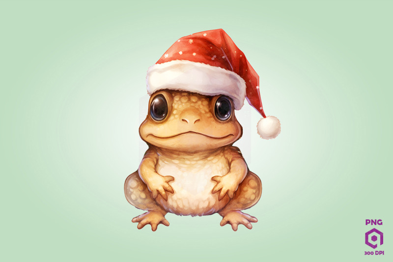 christmas-american-toad-clipart
