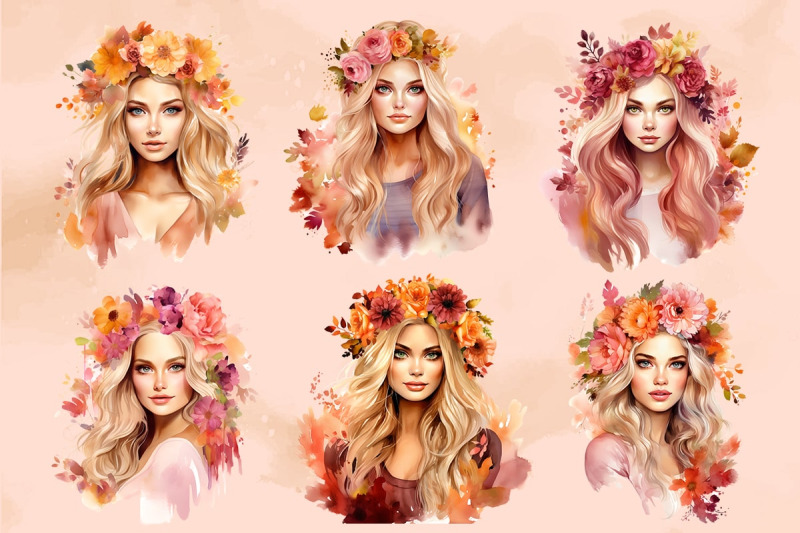 fall-girls-png-watercolor-clipart-fall-girl-sublimation