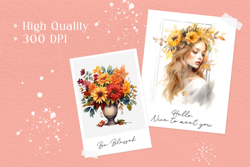 fall-of-neo-classical-watercolor-illustration-clipart-bundle