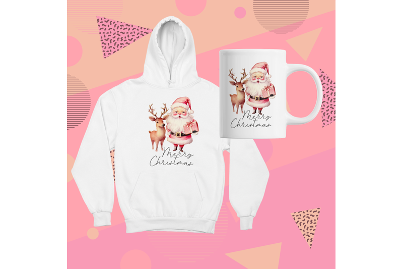 retro-pink-santa-claus-with-deer-design-for-holiday-crafting