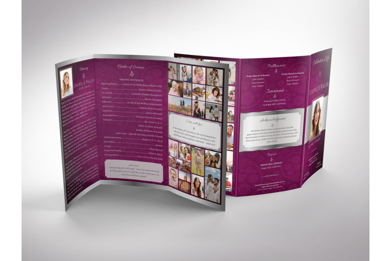 magenta-silver-legal-trifold-funeral-program-template-for-canva