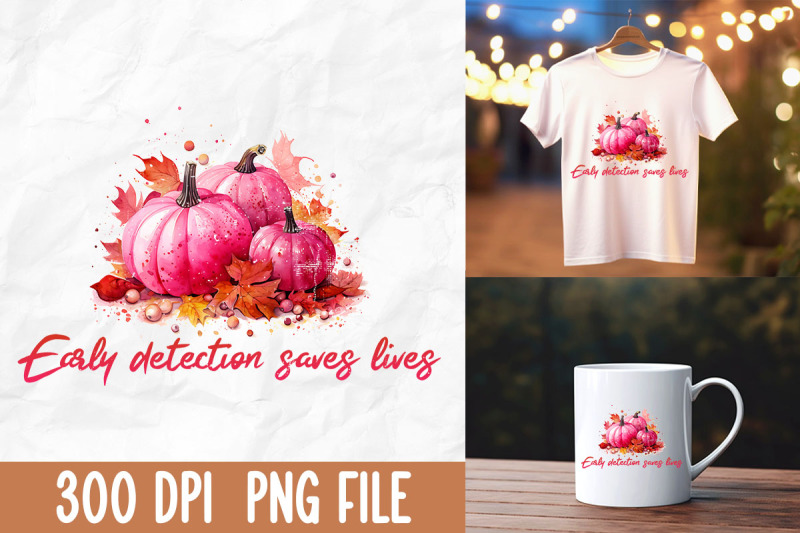 early-detection-saves-lives-pink-pumpkin