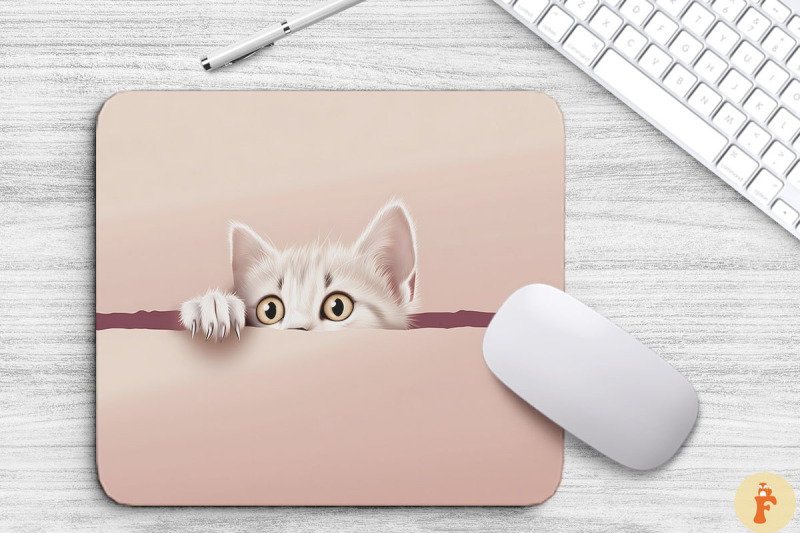 cute-peeking-manx-cat-mouse-pad