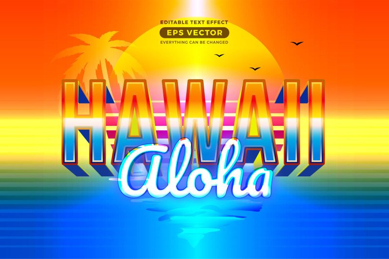 hawaii-aloha-editable-text-effect-style-with-theme-vibrant-neon-light