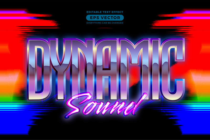 dynamic-sound-editable-text-effect-retro-style-with-vibrant-theme