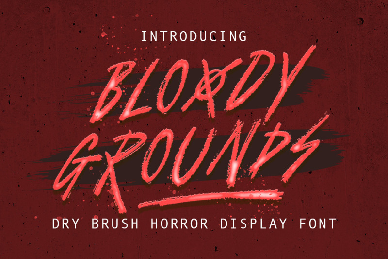 bloody-grounds-dry-brush-display