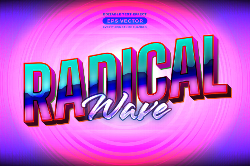 radical-wave-editable-text-effect-retro-style-with-vibrant-theme-conce